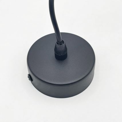 Brilagi - Lámpara colgante LED RIDDY con cable 1xE27/60W/230V negra