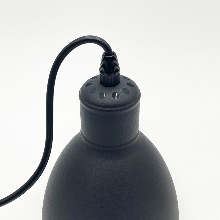 Brilagi - Lámpara colgante LED RIDDY con cable 1xE27/60W/230V negra