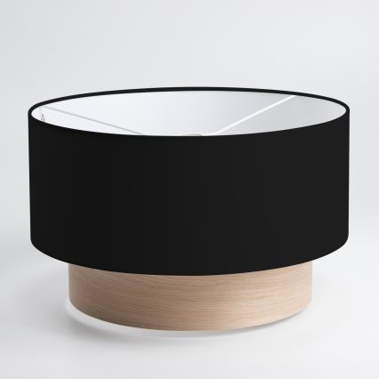 Brilagi - Lámpara colgante LED sobre cable CERIA 1xE27/40W/230V Ø 50 cm negro/beige