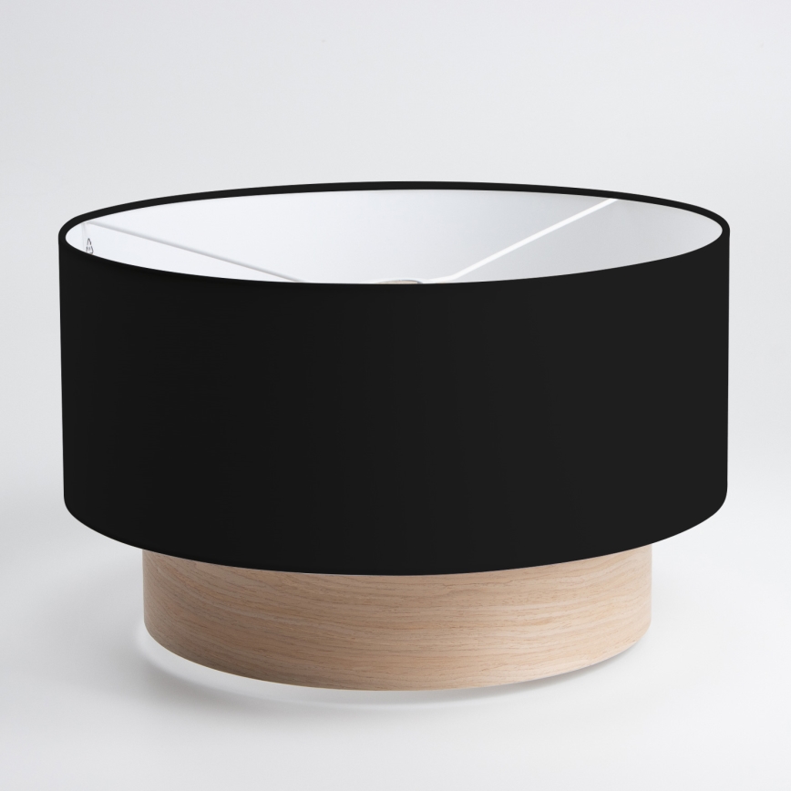 Brilagi - Lámpara colgante LED sobre cable CERIA 1xE27/40W/230V Ø 50 cm negro/beige