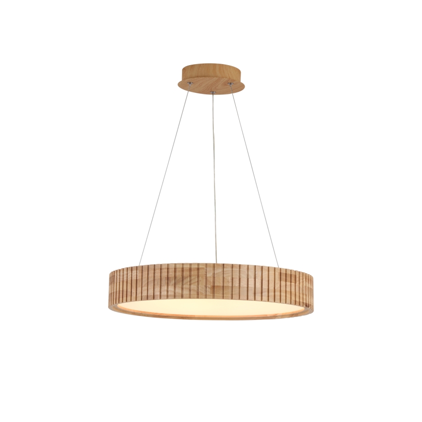 Brilagi - Lámpara colgante LED con cable FALCON WOOD MODERN LED/30W/230V 3000/4000/6000K Ø 45 cm madera