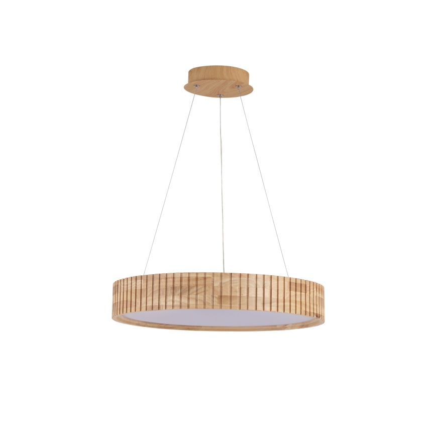 Brilagi - Lámpara colgante LED con cable FALCON WOOD MODERN LED/30W/230V 3000/4000/6000K Ø 45 cm madera
