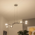 Brilagi - Lámpara colgante LED suspendida por cable MISTEL 6xG9/3W/230V cromo negro/ahumado