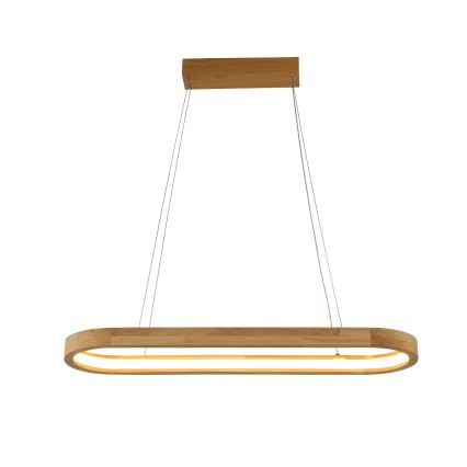 Brilagi - Lámpara colgante LED suspendida por cable UMEA WOOD LED/30W/230V 70x20 cm madera