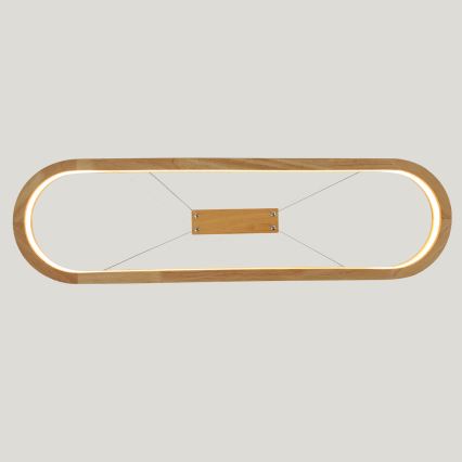 Brilagi - Lámpara colgante LED suspendida por cable UMEA WOOD LED/30W/230V 70x20 cm madera