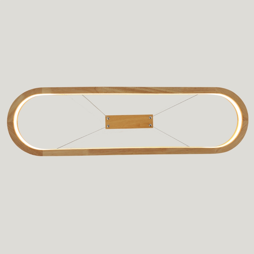 Brilagi - Lámpara colgante LED suspendida por cable UMEA WOOD LED/30W/230V 70x20 cm madera