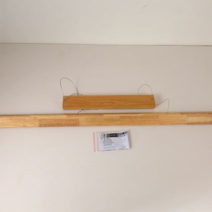 Brilagi - Lámpara colgante LED suspendida por cable UMEA WOOD LED/40W/230V 150 cm madera de hevea