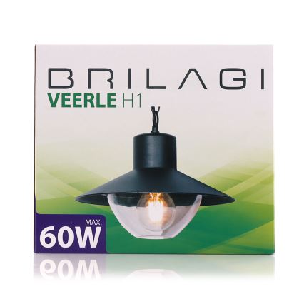 Brilagi - Lámpara colgante LED VEERLE 1xE27/60W/230V IP44