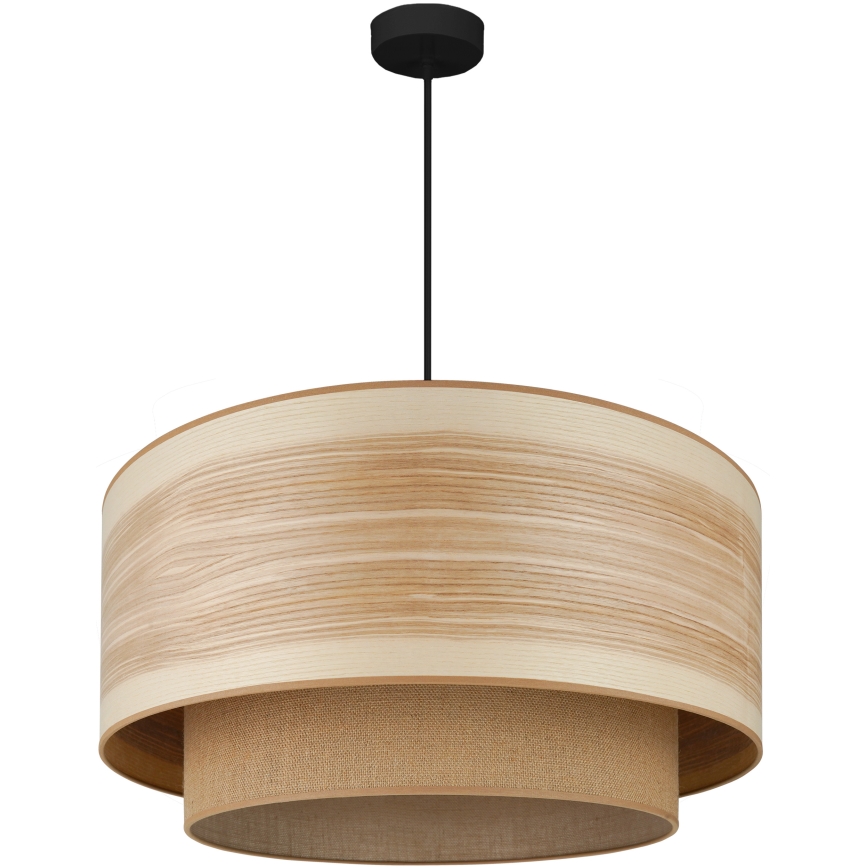 Brilagi - Lámpara colgante MONTANA BOHO 1xE27/15W/230V diá. 60 cm marrón/negro