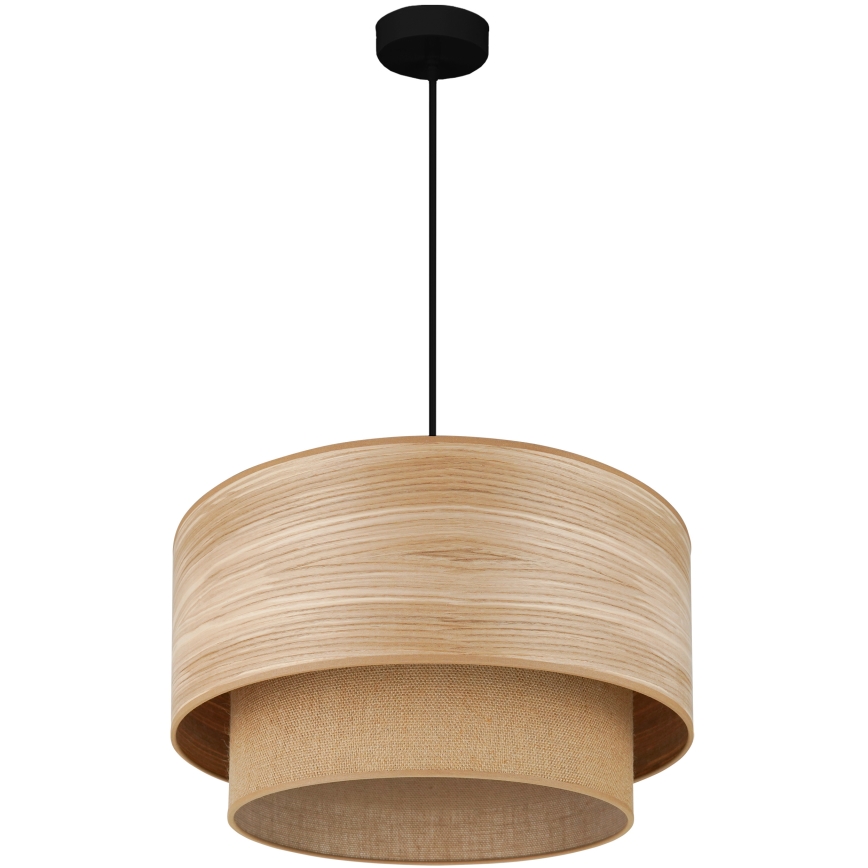 Brilagi - Lámpara colgante con cable MONTANA BOHO 1xE27/15W/230V diámetro 45 cm marrón/negro