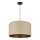 Brilagi - Lámpara colgante OREGON ROLLER VEGE 1xE27/15W/230V diá. 45 cm beige