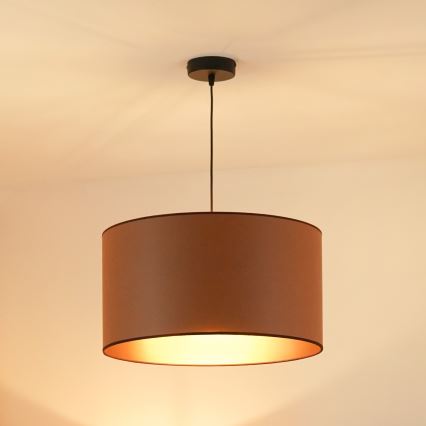 Brilagi - Lámpara colgante OREGON ROLLER VEGE 1xE27/15W/230V diá. 45 cm marrón