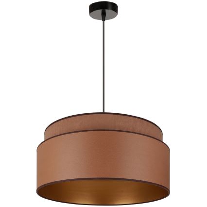 Brilagi - Lámpara colgante OREGON VEGE 1xE27/15W/230V diá. 45 cm marrón