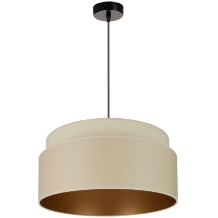 Brilagi - Lámpara colgante con cable OREGON VEGE 1xE27/15W/230V diámetro 45 cm beige