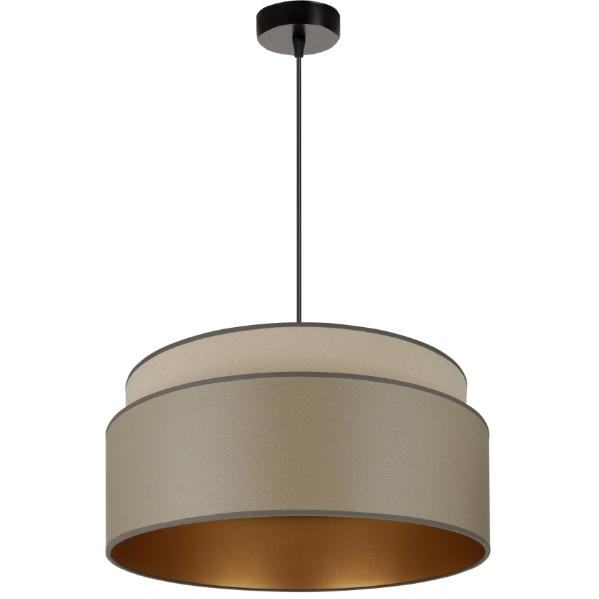 Brilagi - Lámpara colgante con cable OREGON VEGE 1xE27/15W/230V diámetro 45 cm gris