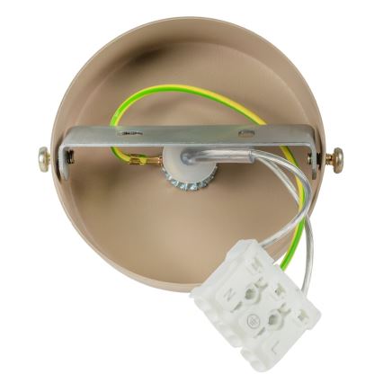 Brilagi - Lámpara colgante POKER 1xGU10/25W/230V beige/dorado