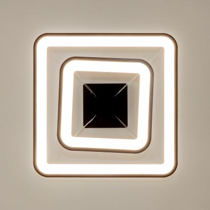 Brilagi - Lámpara colgante LED regulable suspendida por cable FALCON SLIM LED/78W/230V 3000-6500K 50x50 cm negra + mando a distancia