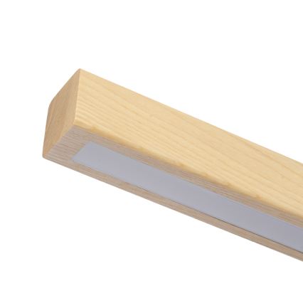 Brilagi - Lámpara colgante LED regulable con cable OAK SMART LED/30W/230V Wi-Fi Tuya acabado en roble + mando a distancia