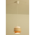 Brilagi - Lámpara colgante RESNA con cable 1xE27/60W/230V Ø 20 cm crema/beige