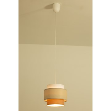 Brilagi - Lámpara colgante RESNA con cable 1xE27/60W/230V Ø 20 cm crema/beige