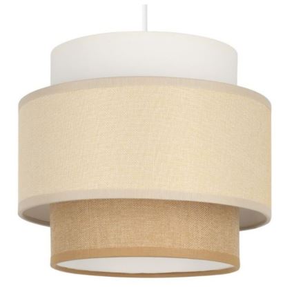 Brilagi - Lámpara colgante RESNA con cable 1xE27/60W/230V Ø 20 cm crema/beige
