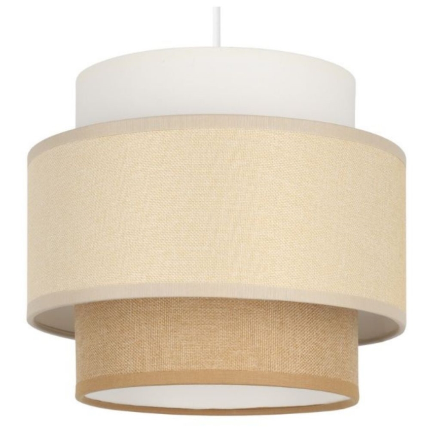 Brilagi - Lámpara colgante RESNA con cable 1xE27/60W/230V Ø 20 cm crema/beige