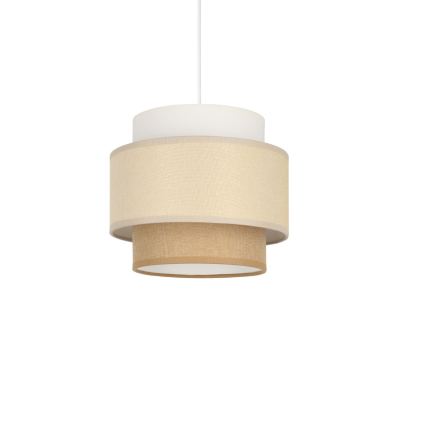 Brilagi - Lámpara colgante RESNA con cable 1xE27/60W/230V Ø 20 cm crema/beige