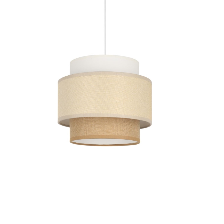 Brilagi - Lámpara colgante RESNA con cable 1xE27/60W/230V Ø 20 cm crema/beige