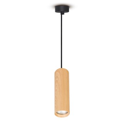 Brilagi - Lámpara colgante SELE 1xGU10/30W/230V decoración negro/roble
