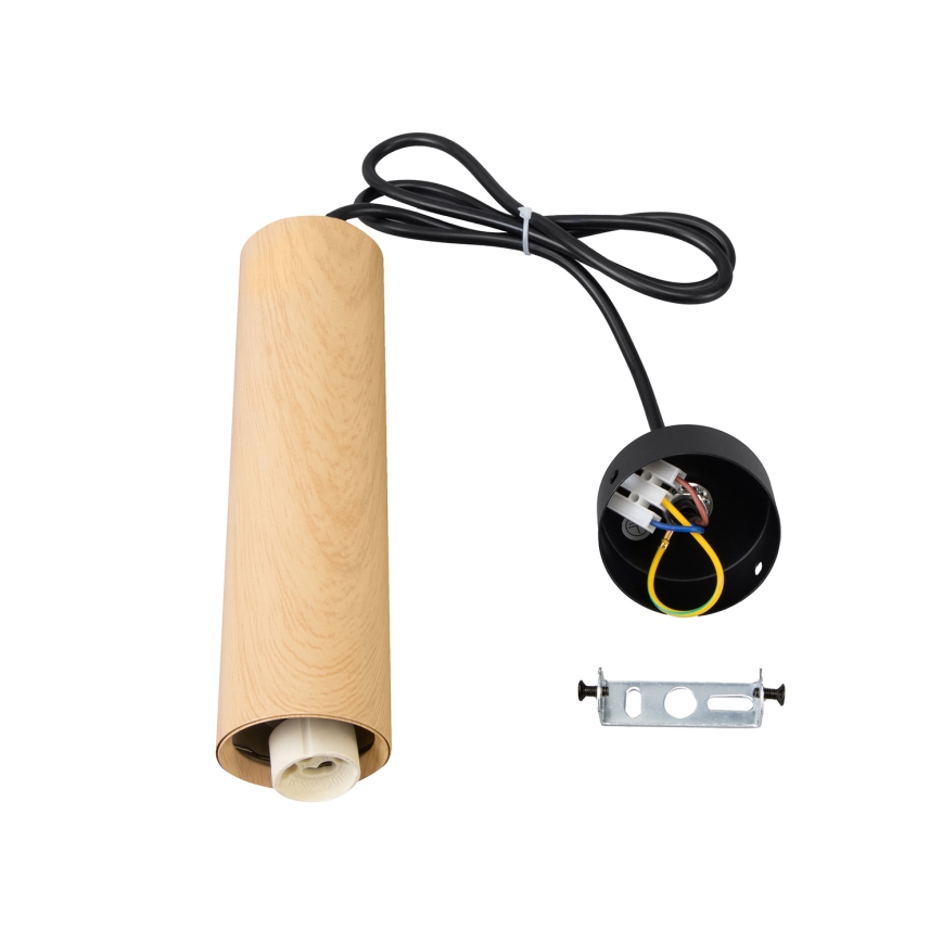 Brilagi - Lámpara colgante SELE 1xGU10/30W/230V decoración negro/roble