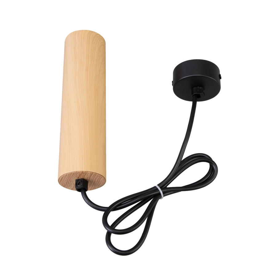 Brilagi - Lámpara colgante SELE 1xGU10/30W/230V decoración negro/roble