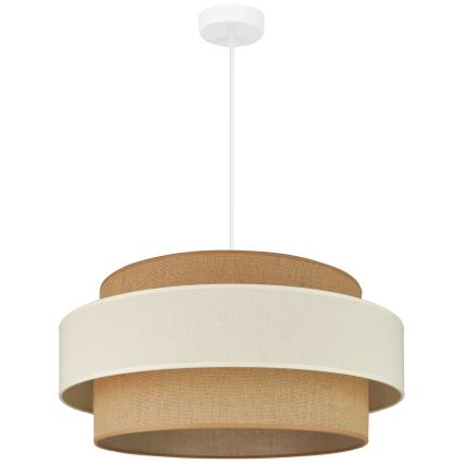 Brilagi - Lámpara colgante con cable SPACE LIGHT 1xE27/15W/230V diámetro 50 cm beige/crema