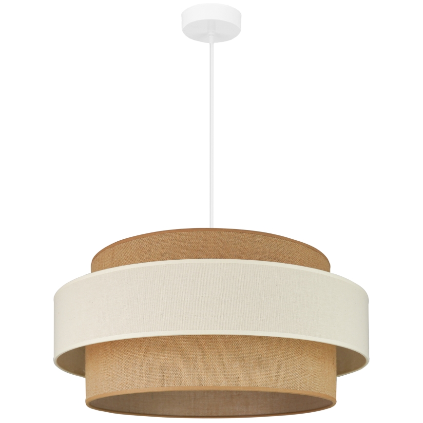 Brilagi - Lámpara colgante con cable SPACE LIGHT 1xE27/15W/230V diámetro 50 cm beige/crema