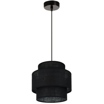 Brilagi - Lámpara colgante SPACE YUTE 1xE27/15W/230V diá. 25 cm negro