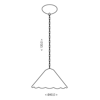 Brilagi - Lámpara colgante Tiffany con vitral FOLIA 1xE27/60W/230V Ø 40 cm