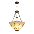 Brilagi - lámpara colgante Tiffany de vitral con cadena FOLIA 3xE27/60W/230V Ø 50 cm