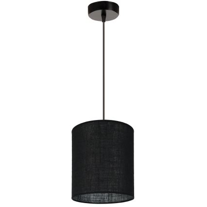 Brilagi - Lámpara colgante con cable TUBES 1xE27/15W/230V diámetro 20 cm negro