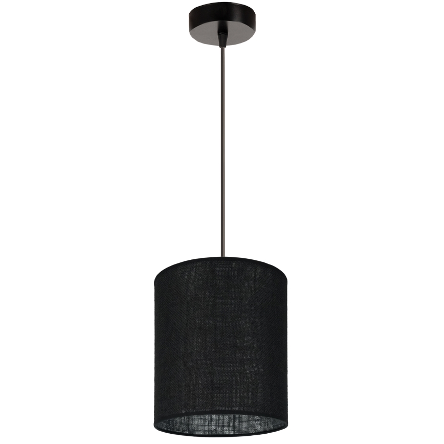 Brilagi - Lámpara colgante con cable TUBES 1xE27/15W/230V diámetro 20 cm negro