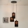 Brilagi - Lámpara colgante TUBES 3xE27/15W/230V negro