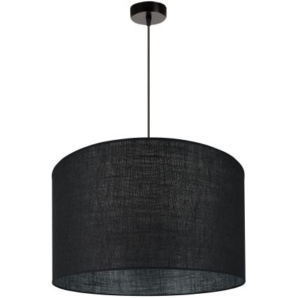 Brilagi - Lámpara colgante con cable TUBES ROLLER 1xE27/15W/230V diámetro 50 cm negro