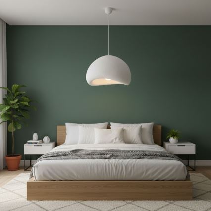 Brilagi - Lámpara colgante WABI SABI 1xE27/40W/230V Ø 50 cm blanca