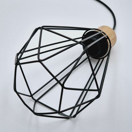 Brilagi - Lámpara colgante WOODY BASKET 1xE27/60W/230V roble