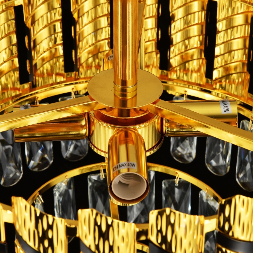 Brilagi - Lámpara de araña colgante CRISTAL 5xE14/40W/230V Ø 38 cm