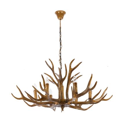 Brilagi - Lámpara de araña con cadena DEER 6xE14/10W/230V diámetro 102 cm