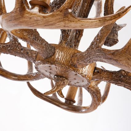 Brilagi - Lámpara de araña con cadena DEER 6xE14/10W/230V diámetro 102 cm