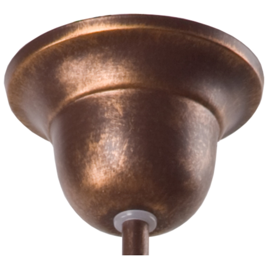 Brilagi - Lámpara de araña LED con cadena ANTICO 3xE27/60W/230V pátina de bronce