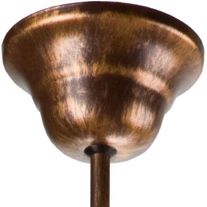 Brilagi - Lámpara de araña LED con cadena ANTICO 5xE27/60W/230V pátina de bronce