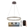 Brilagi - Lámpara de araña LED regulable CIRCLE LED/42W/230V 3000-6500K marrón + control remoto