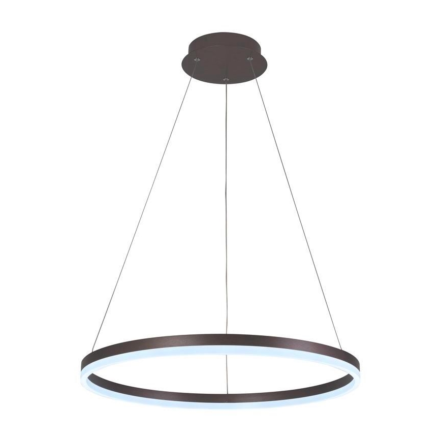 Brilagi - Lámpara de araña LED regulable CIRCLE LED/42W/230V 3000-6500K marrón + control remoto