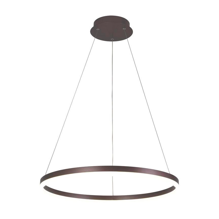 Brilagi - Lámpara de araña LED regulable CIRCLE LED/42W/230V 3000-6500K marrón + control remoto